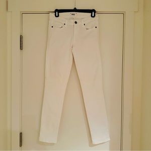 PAIGE White Skinny Cropped Jeans | Size 26